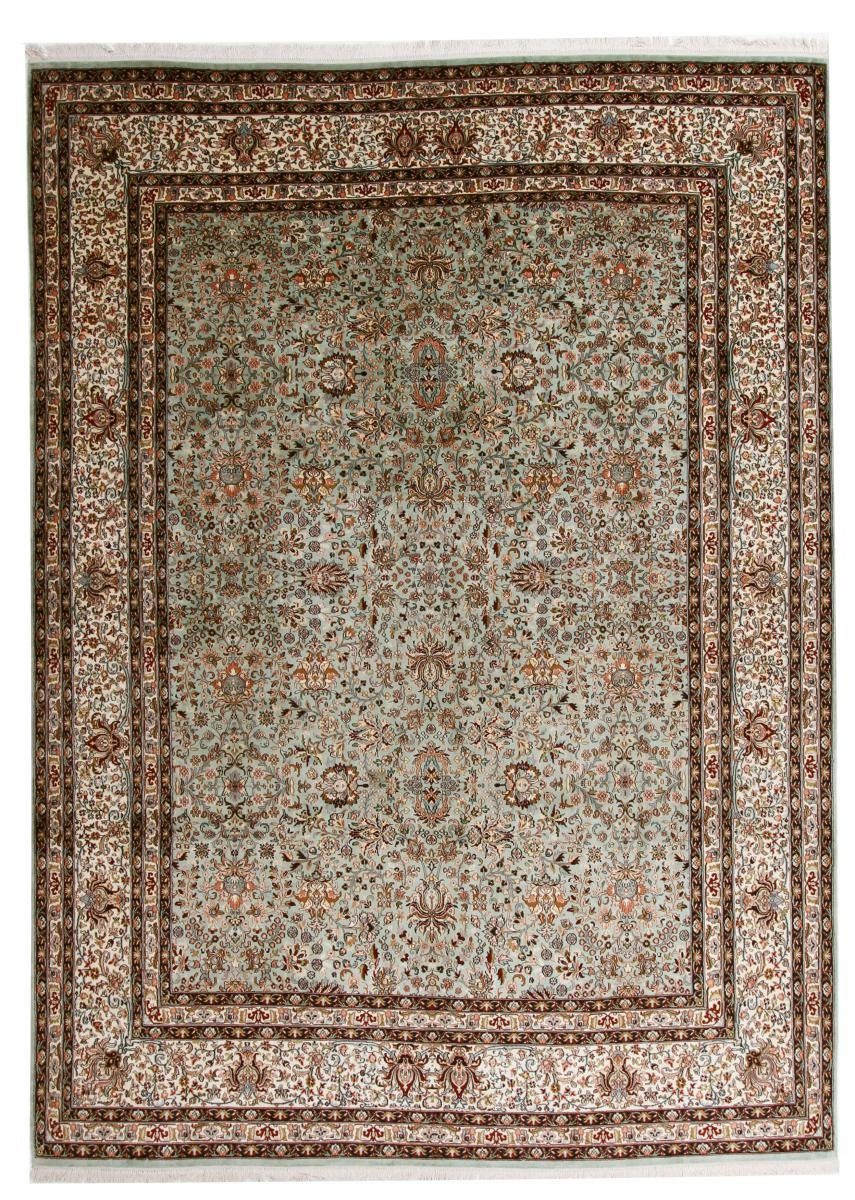 Seidenteppich Kaschmir Reine Seide 248x341 Handgeknüpfter Orientteppich, Nain Trading, rechteckig, Höhe: 4 mm