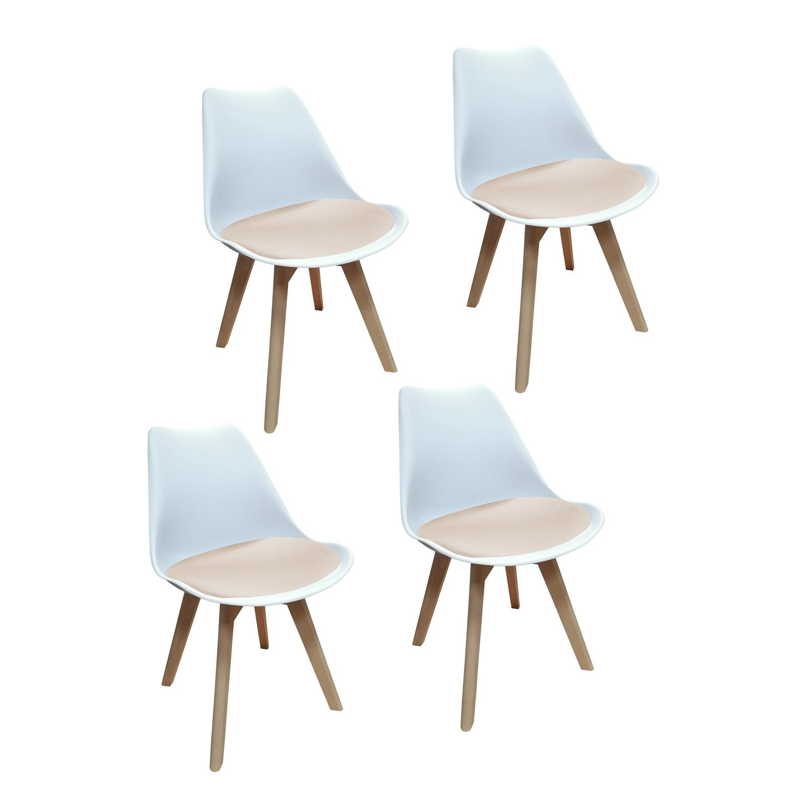 HTI-Living Esszimmerstuhl 4er Set Design-Stühle mit Sitzpolster (Set, 4 St) günstig online kaufen