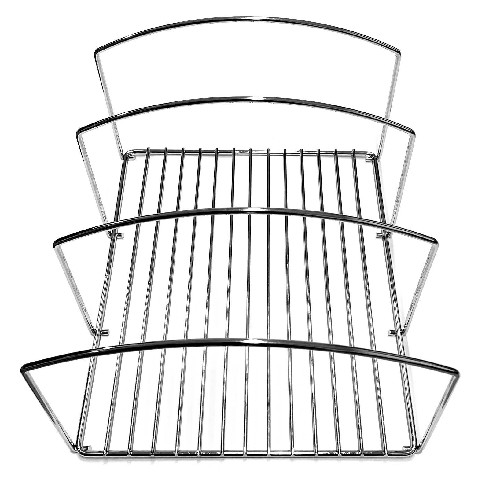 HAC24 Geschirrständer 4x Pfannenhalter Topfdeckel Kochgeschirr Ständer Brettchenhalter, 21,4 x 25,3 x 14,2 cm