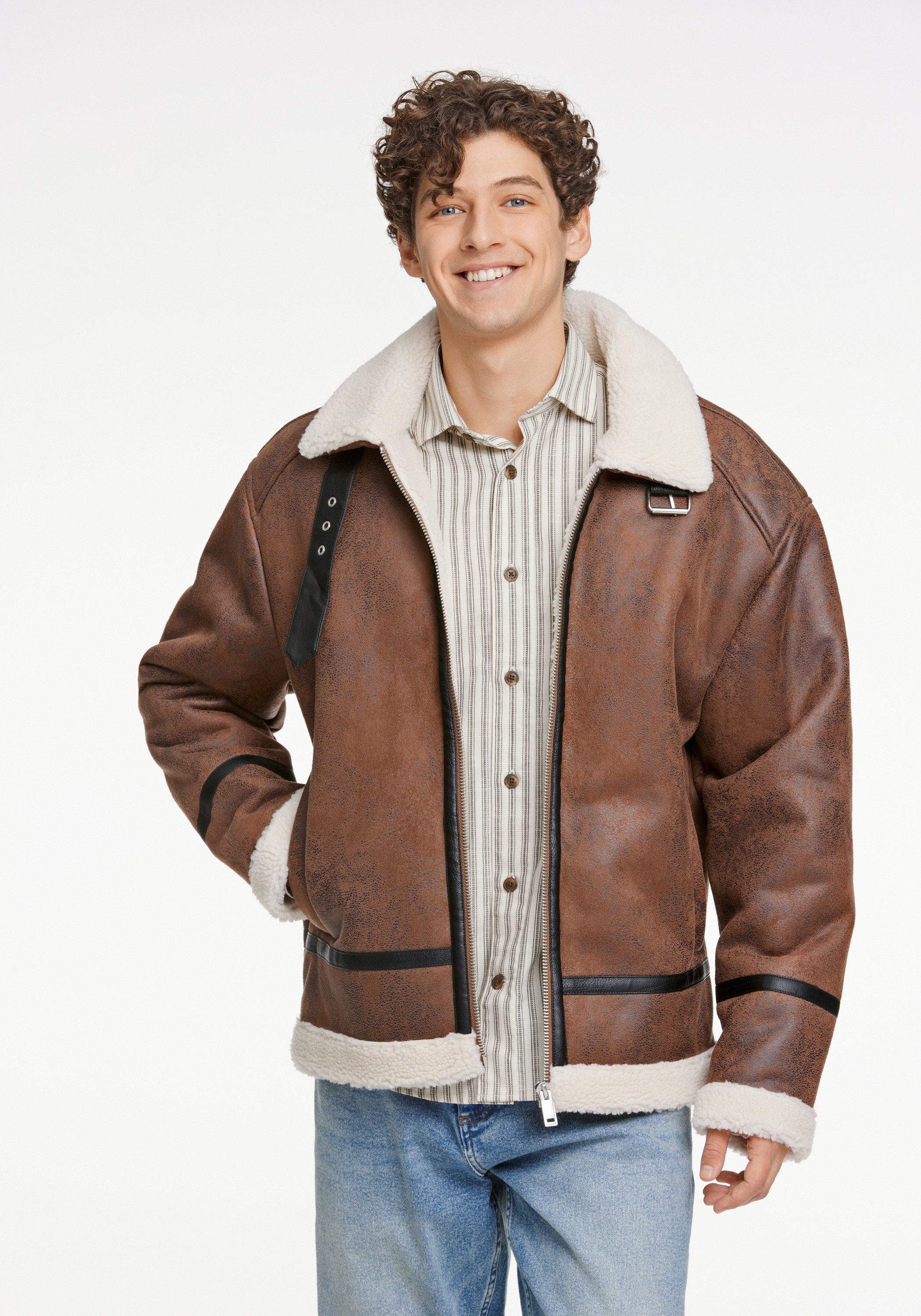 LINDBERGH Fellimitatjacke Lindbergh Casual Jacke