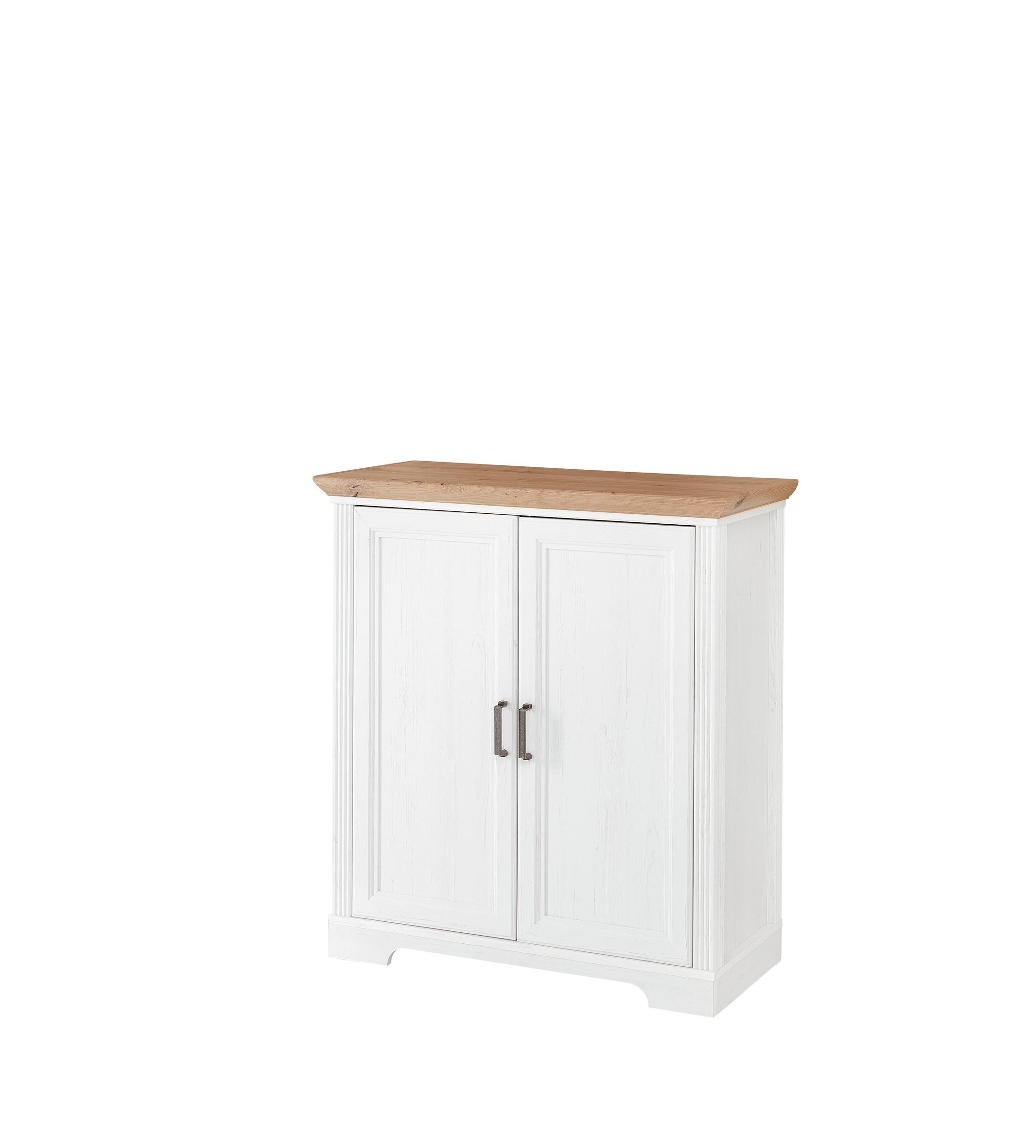 freiraum Kommode JASMIN (BxHxT: 93x102x41 cm), in Artisan/Weiß mit 2 Türen und 2 Einlegeböden