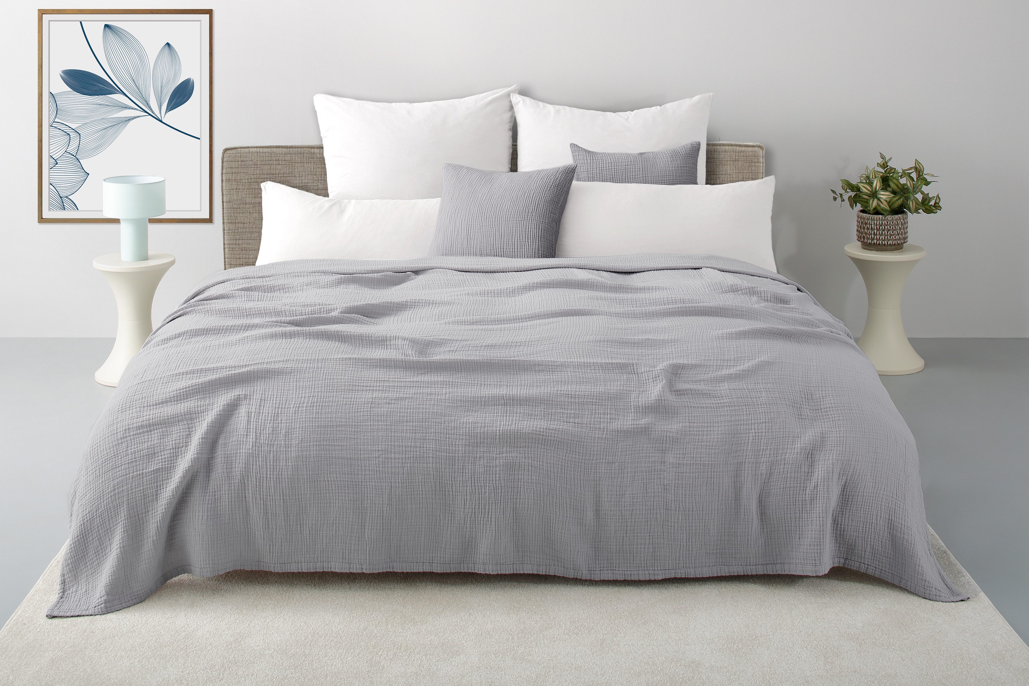 OTTO home Tagesdecke Bailee, weiche Musselin Qualität, viele Farben erhältlich, ab 140x200 cm