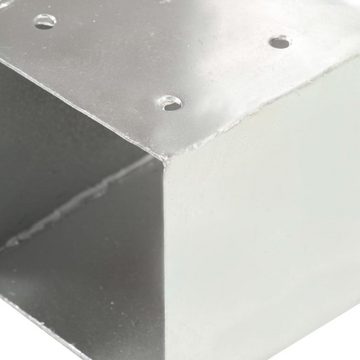 vidaXL Zaunpfosten Pfostenverbinder T-Form Verzinktes Metall 81 x 81 mm, (1-St)