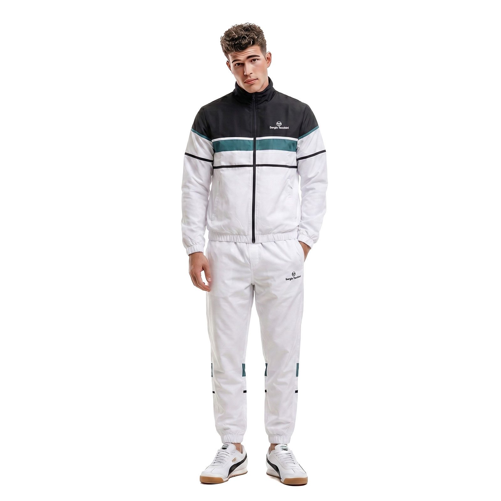 Sergio Tacchini Trainingsanzug Trainingsanzug Sergio Tacchini Scorpione (2-tlg), Color-Blocking