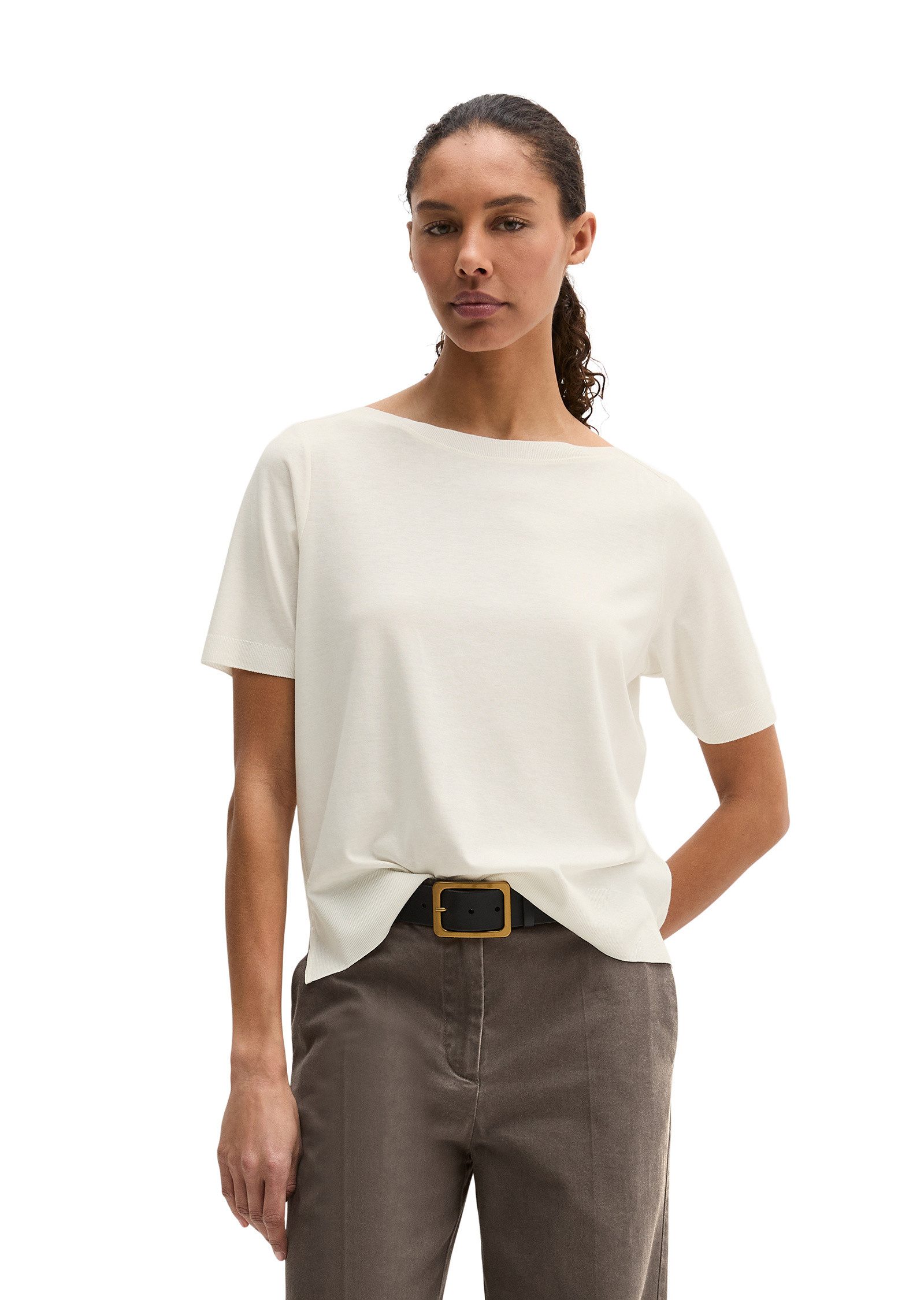 Marc O'Polo T-Shirt aus TENCEL™ Lyocell-Baumwolle-Mix günstig online kaufen
