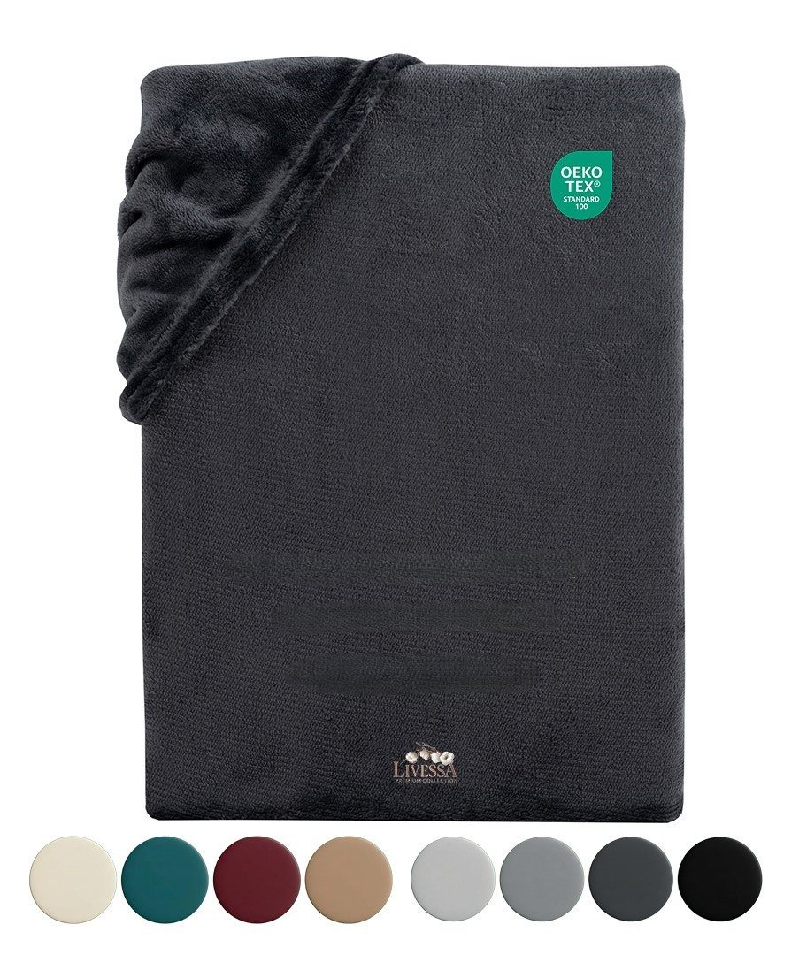 livessa Spannbettlaken Cashmere Touch Spannbettlaken – kuschelig weich, mit Rundumgummizug, Gummizug: Rundumgummizug, Cashmere Touch – weich & hautsympathisch