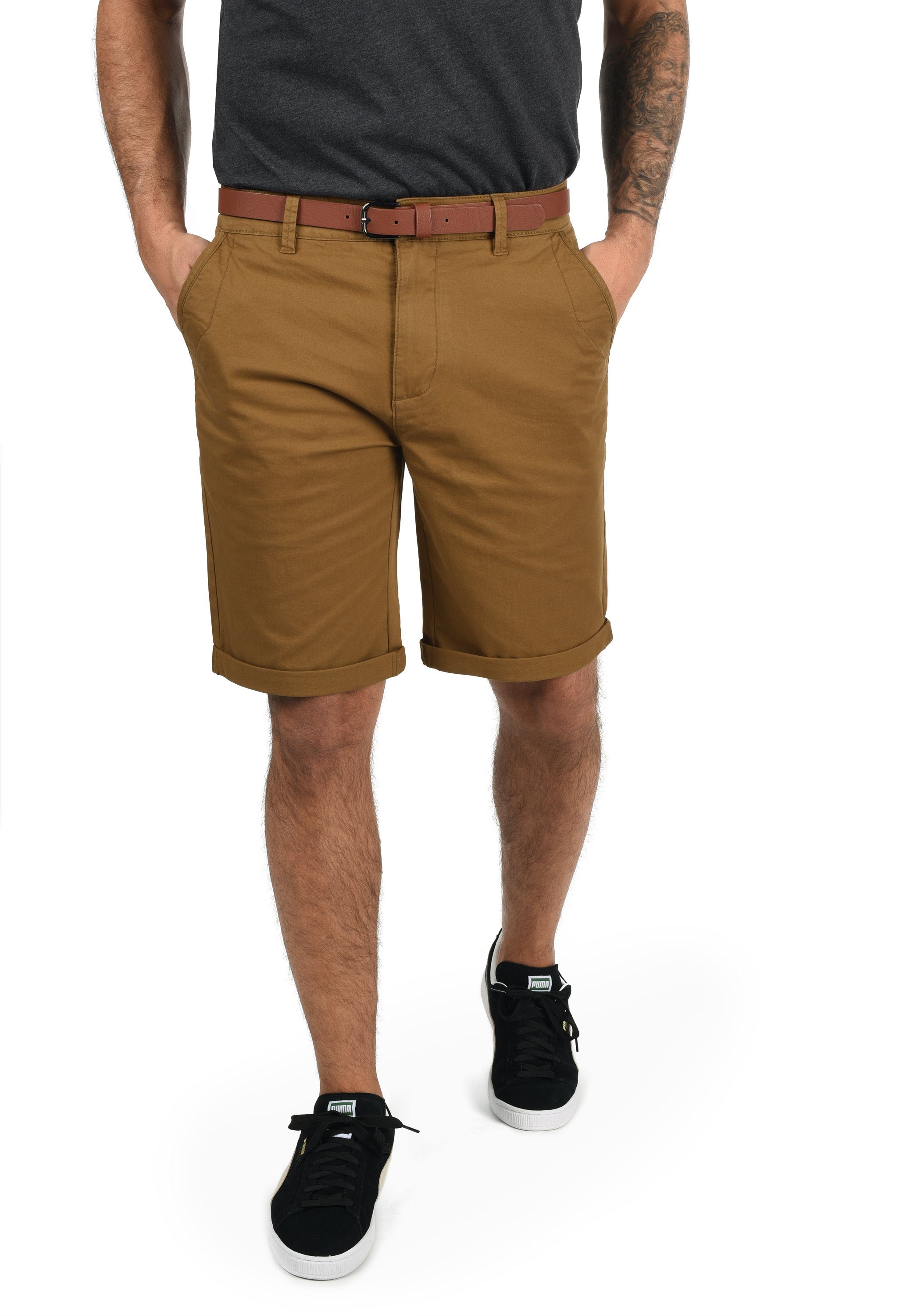 !Solid Chinoshorts SDMontijo kurze Hose mit Gürtel Cinnamon (5056)