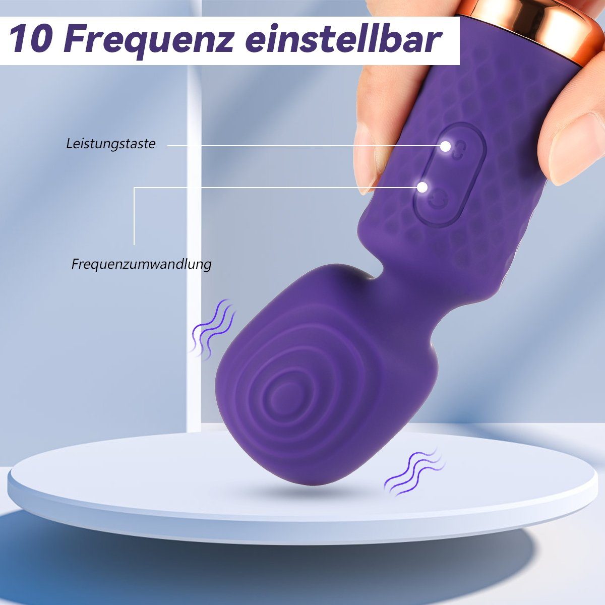 Leises Klitoris Weibliche 10 mit Handmassagegerät Mini Vibrator, Mini-Vibrator Stimulator, LETGOSPT Vibrationsmodi