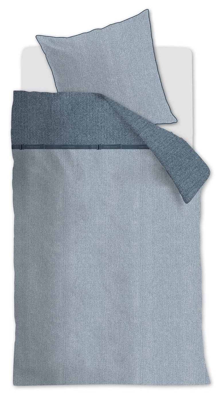 Rivièra Maison Kissenhülle Walton Blue 80X80 Blau Renforcé 80 x 80 cm 1 Kissenbezug, (1 Stück), Kissenbezug für Dekokissen Zierkissen Kissenhülle