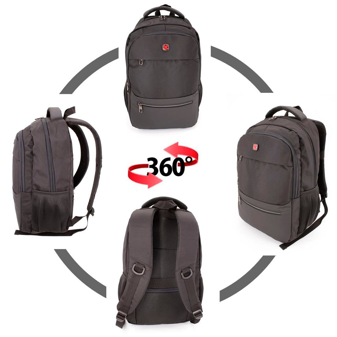 SHG Freizeitrucksack Schulrucksack Sportrucksack Laptoprucksack (schwarz), günstig online kaufen
