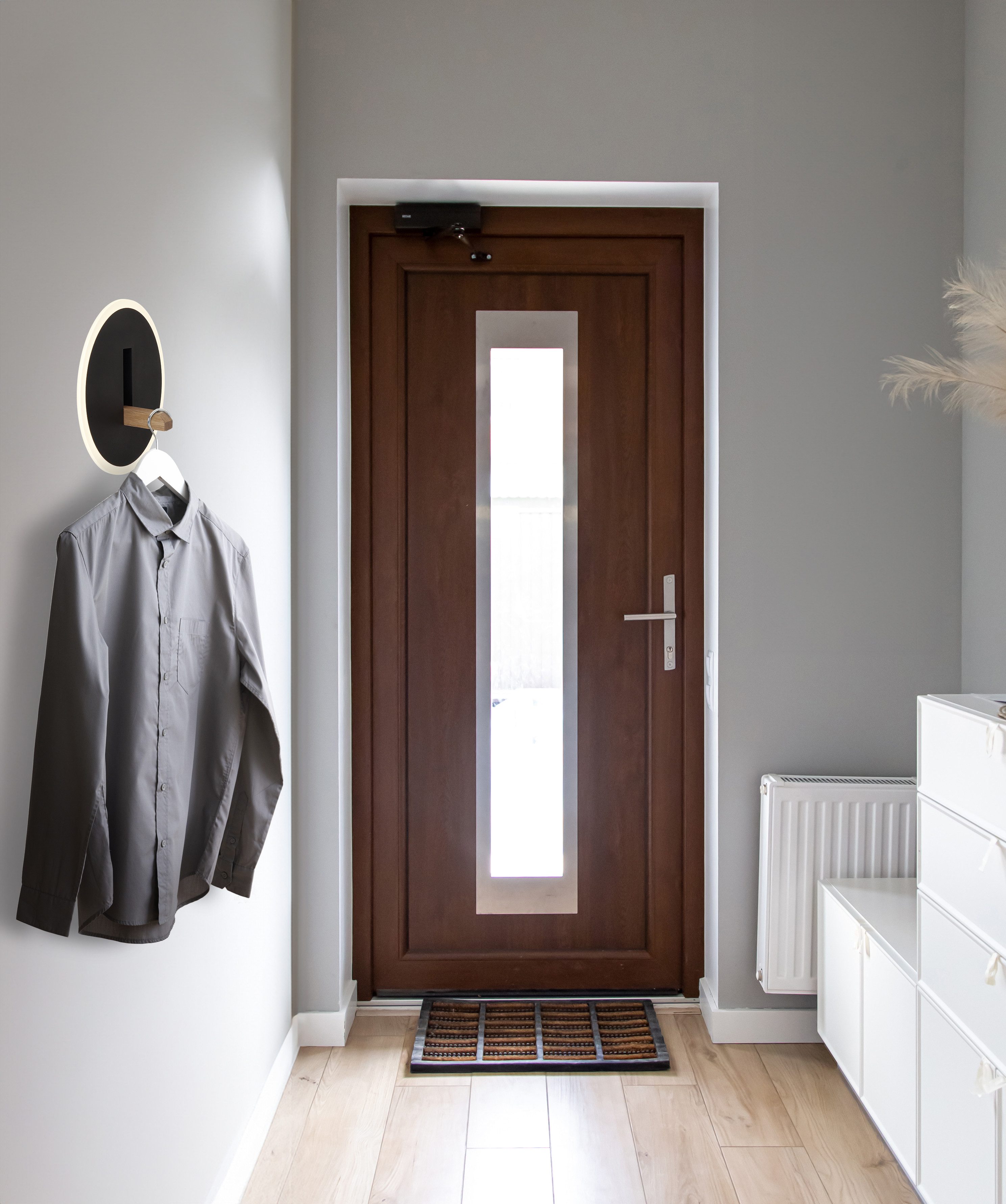 GLOBO LIGHTING LED Wandleuchte AVERY, LED fest integriert, Tageslichtweiß, Wandlampe/herunterklappbarer Kleiderhaken/Flur/Garderobe