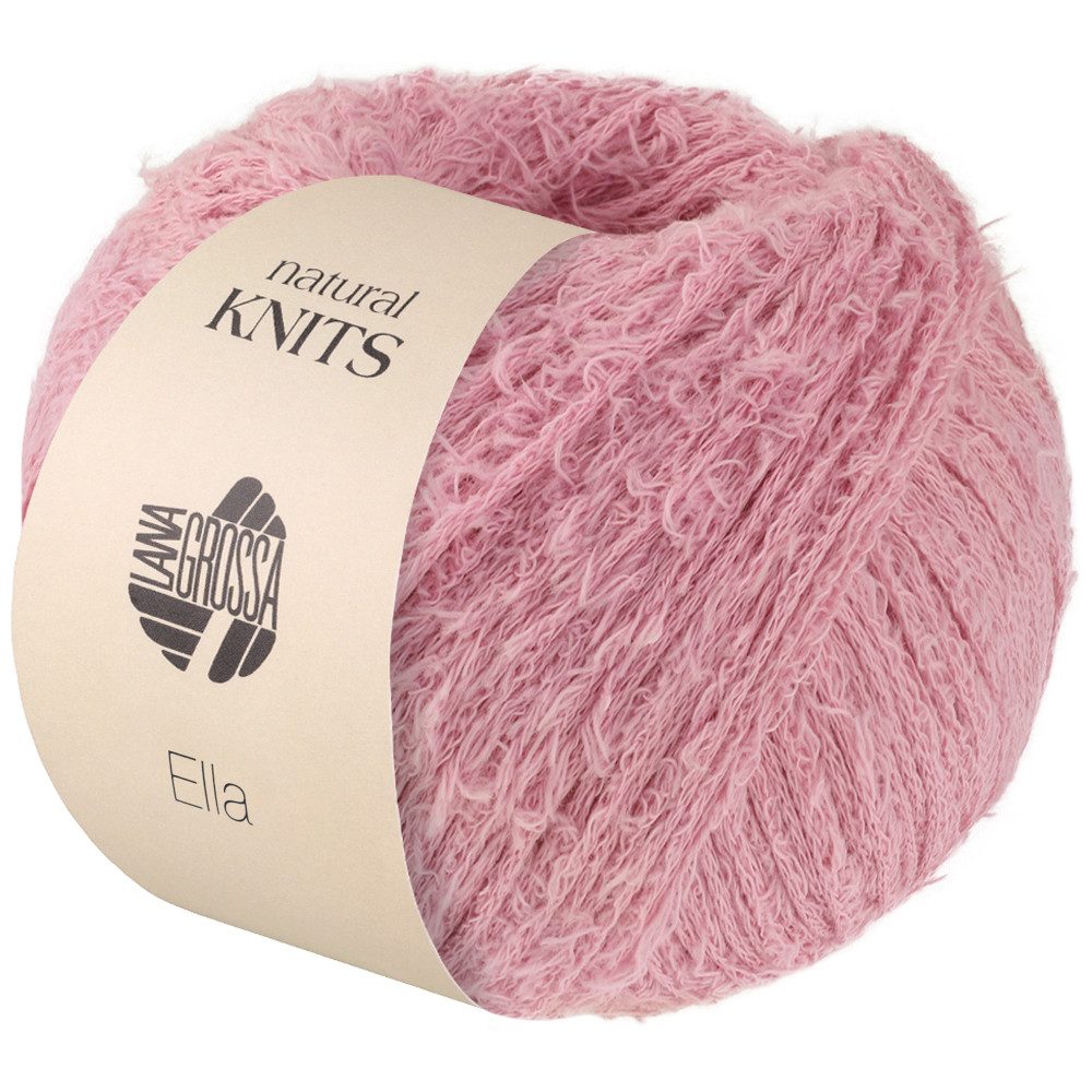 LANA GROSSA ELLA Flauscheffektgarn mit charakteristischem Flauscheffekt Häkelwolle, 130 m (100 % Baumwolle für angenehmen Komfort, ideal für leichte Oberteile), 50 g