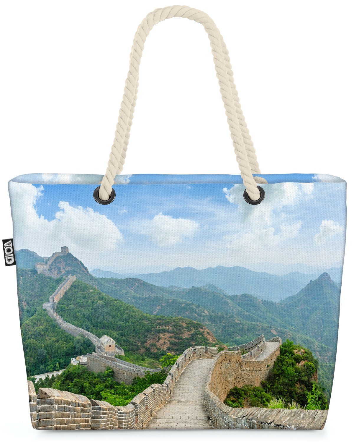VOID Strandtasche (1-tlg), Große chinesische Mauer China wand china reise urlaub sightsseeing at