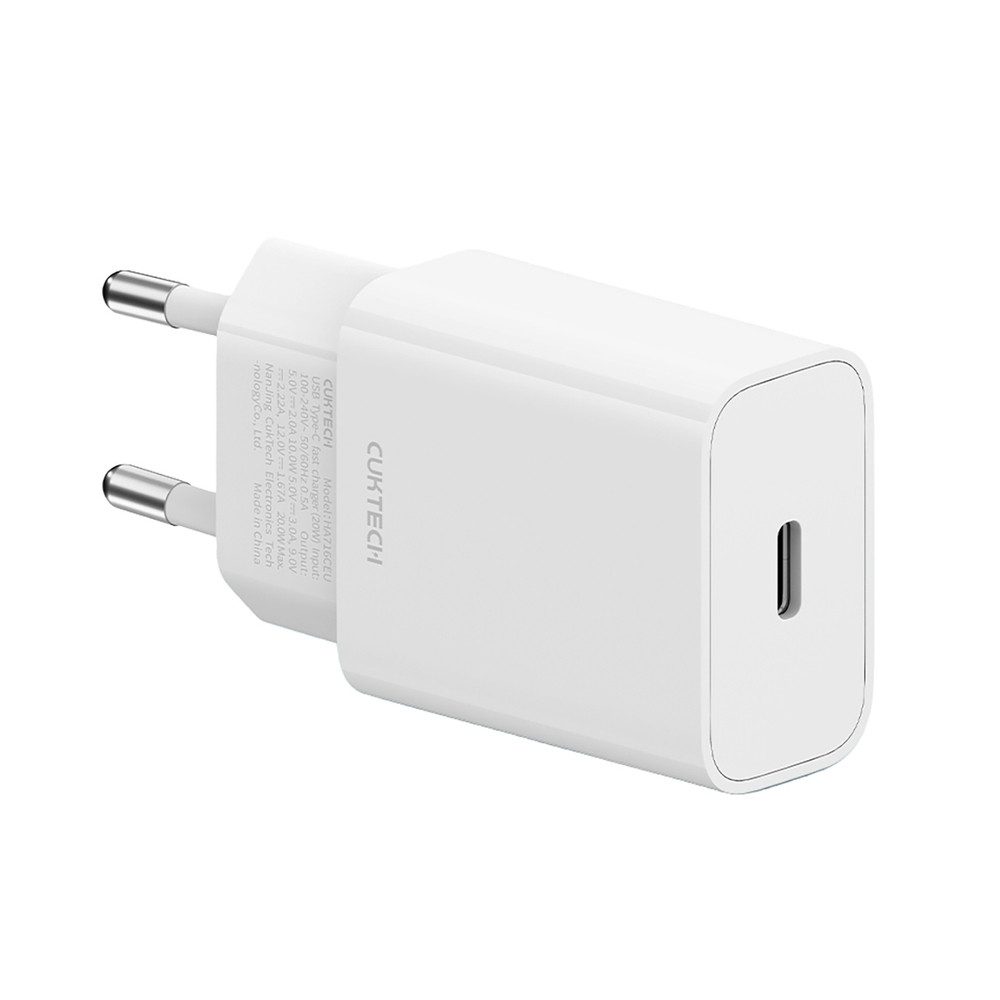 Cuktech CUKTECH 20W Typ-C Ladegerät EU-Stecker Weiß Smartphone-Ladegerät