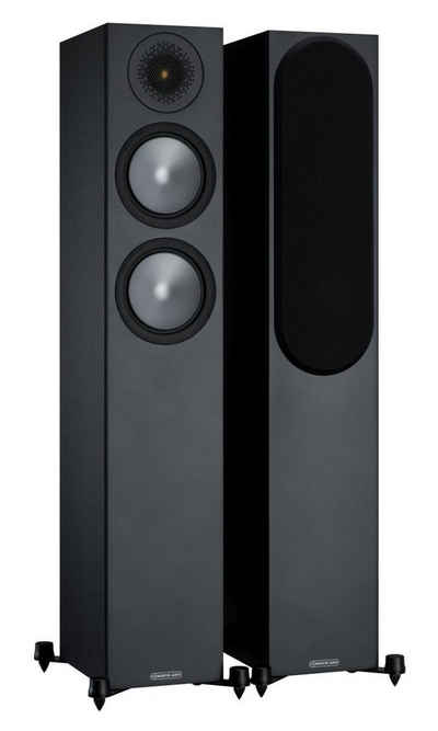 MONITOR AUDIO Bronze 200 (6G) Standlautsprecher schwarz [Paar] Stand-Lautsprecher (nicht zutreffend, 120 W, Standlautsprecher, inklusive Lautsprecherabdeckung)