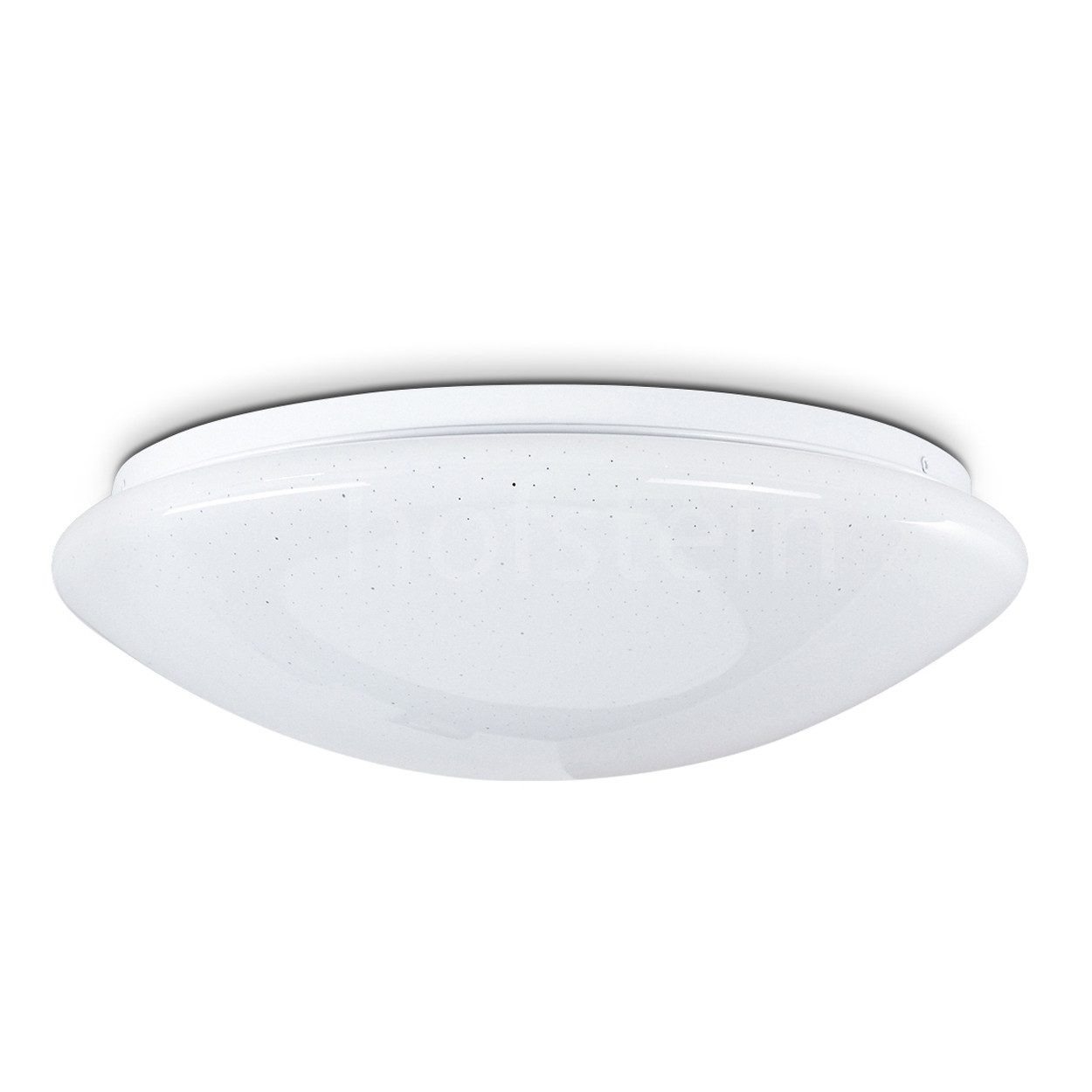 hofstein Deckenleuchte »Ovaro« LED Deckenlampe runde mit RGB Farbwechsler und Fernbedienung, 3000 Kelvin, Glitzereffekt, dimmbar Sternenhimmeloptik, Nachtlichtfunktion