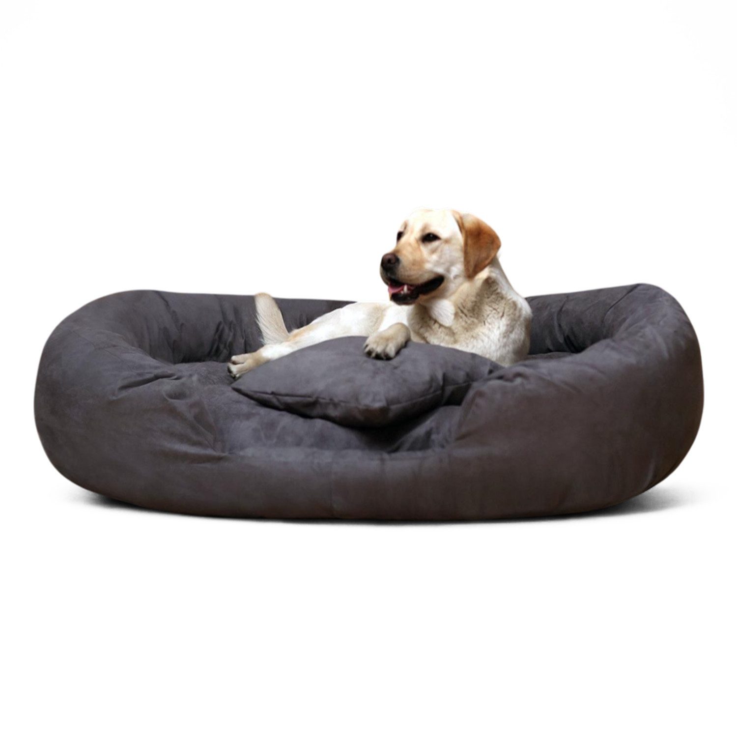tierlando® Tierbett Hundebett PHILIP SOFT Velours XL XXL XXXL Hundesofa, Kuschelweich, Abnehmbarer Bezug
