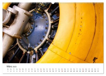 CALVENDO Wandkalender Flugzeugdetails - Faszinierende Einblicke in die Flugzeugtechnik (Premium, hochwertiger DIN A2 Wandkalender 2023, Kunstdruck in Hochglanz)