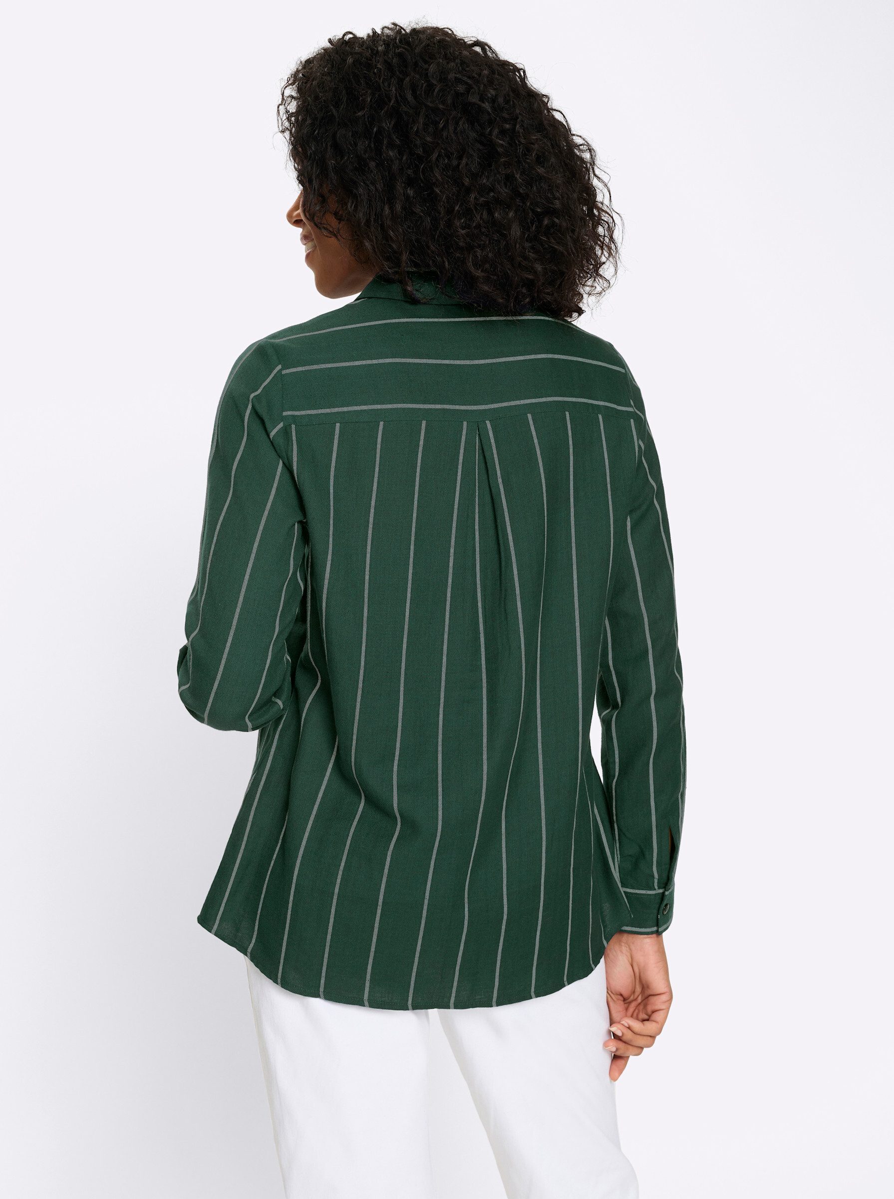 Sieh an! Klassische Bluse Longbluse Langarm günstig online kaufen