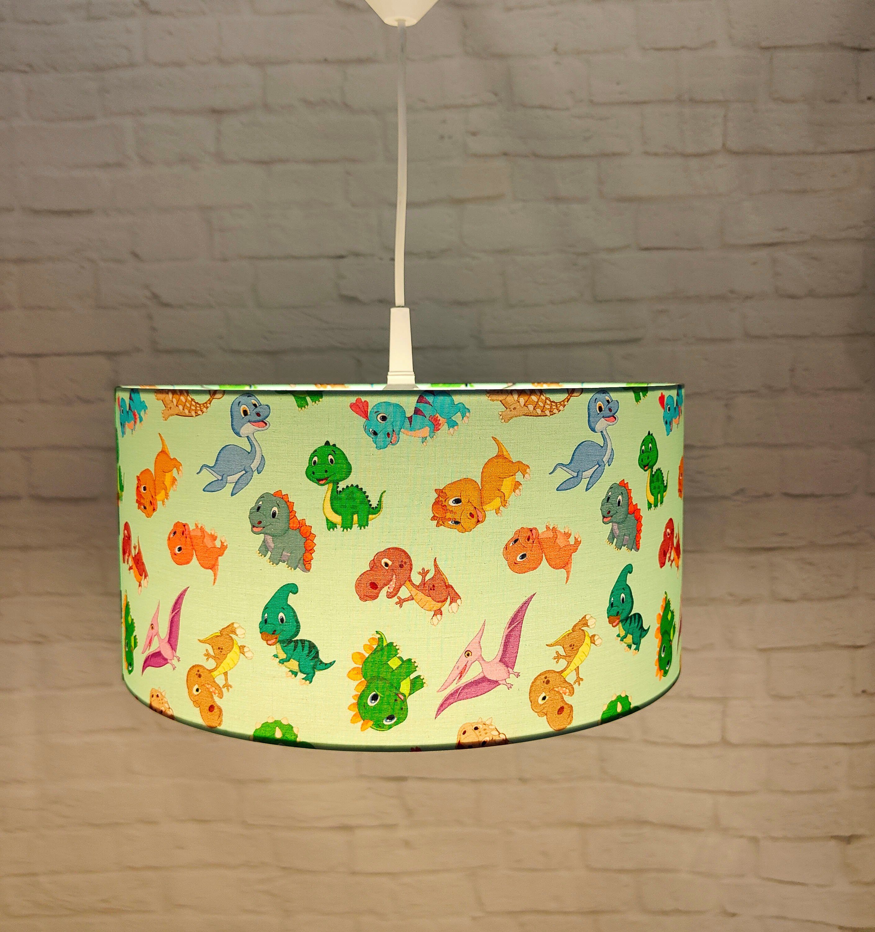 niermann Pendelleuchte Stoff-Pendelleuchte Dinos, ohne Leuchtmittel, Lampenschirm aus Stoff