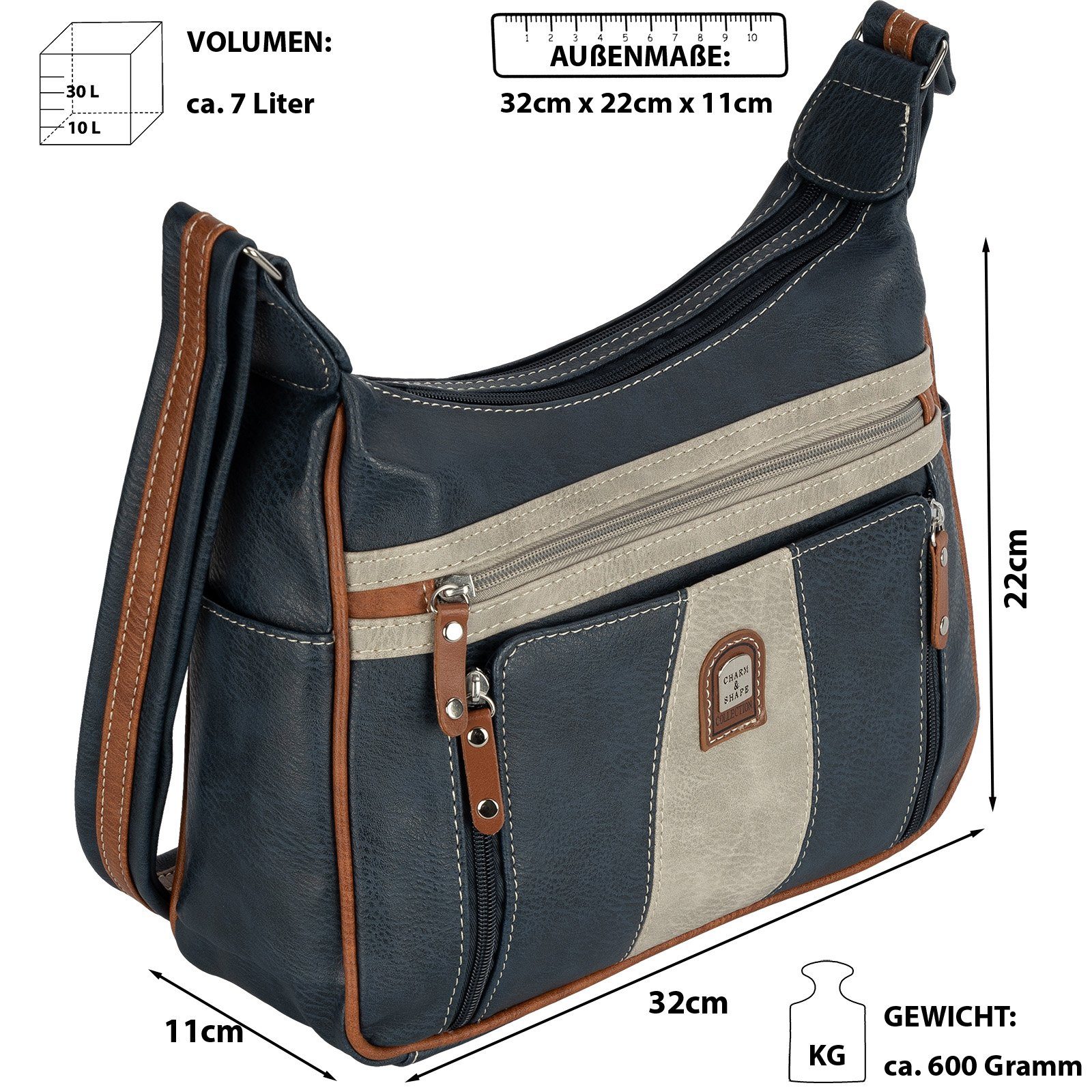 EAAKIE Umhängetasche Damen Tasche Schultertasche Umhängetasche Leder Optik günstig online kaufen