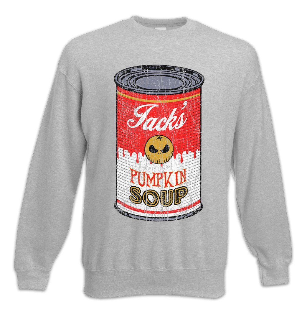 Sweatshirt Jack's Pumpkin Soup I Sweatshirt Kürbis Nightmare Gesicht Skellington