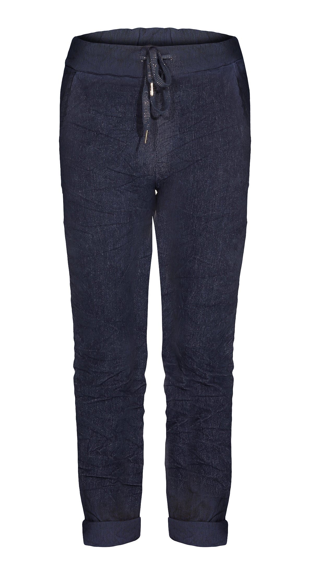 Cordhose Damenhose Feincord Chino mit Stretch bequeme Schlupfhose