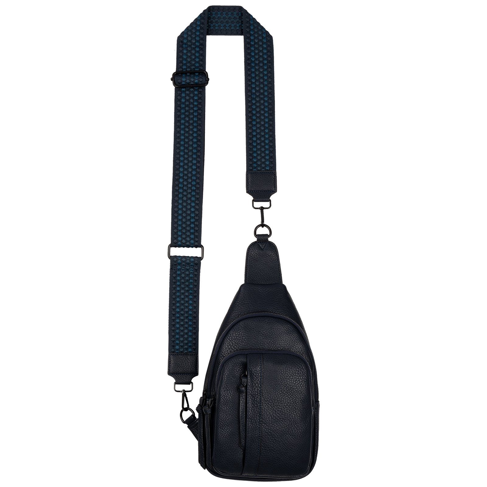 EAAKIE Umhängetasche Brusttasche Umhängetasche Schultertasche Cross Body Bag Kunstleder, als Schultertasche, CrossOver, Umhängetasche tragbar D.BLUE