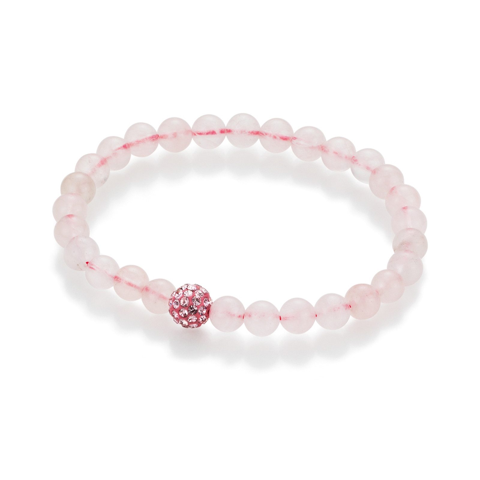 Firetti Armband Schmuck Geschenk Armschmuck Armkette Edelstein Farbstein, mit Edelsteinkugeln, Kristallstein