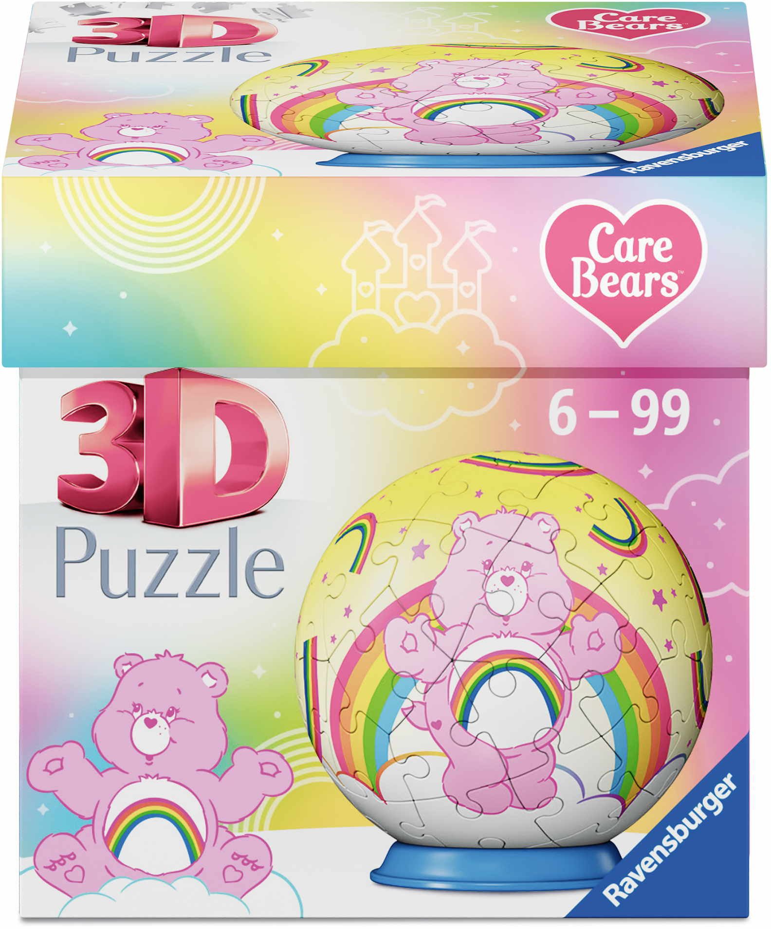 Ravensburger Puzzle 54 Teile 3D Puzzle Ball Care Bears Cheer Bear 12008071, Puzzleteile