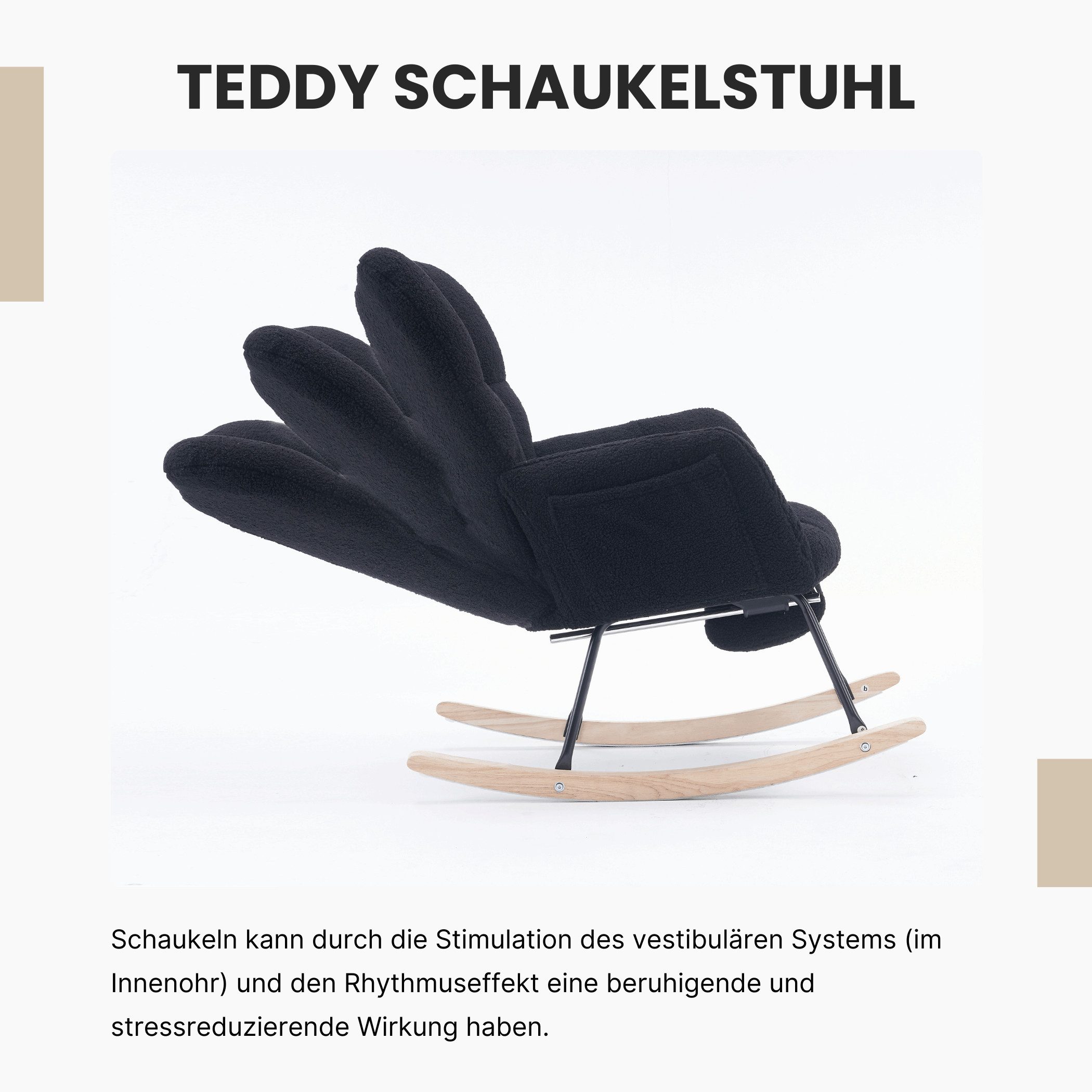 SeedWave Schaukelstuhl Teddy Schaukelsessel Wohnzimmer mit günstig online kaufen