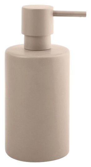 spirella Seifenspender Tube-Matt, Matt, Ø: 7 cm, aus Keramik für 300 ml taupe | Spülmittelspender