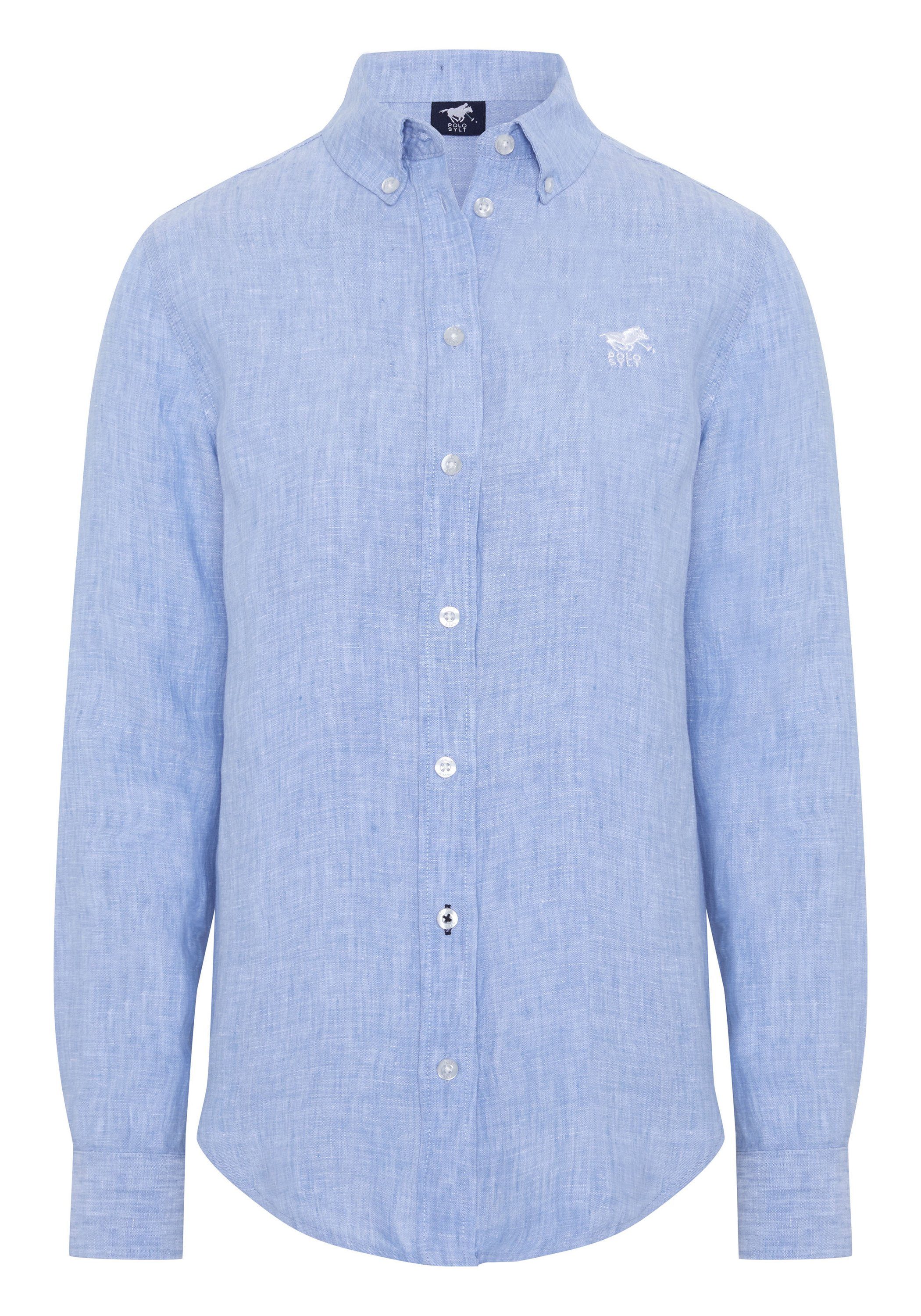 Polo Sylt Hemdbluse mit Label-Stickerei