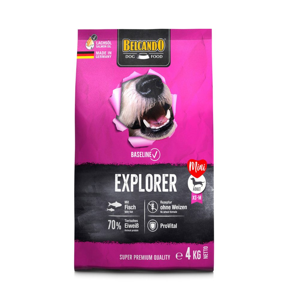 Belcando Baseline Explorer - hochwertiges Trockenfutter für kleinere Rassen, Trockenfutter für: Hunde