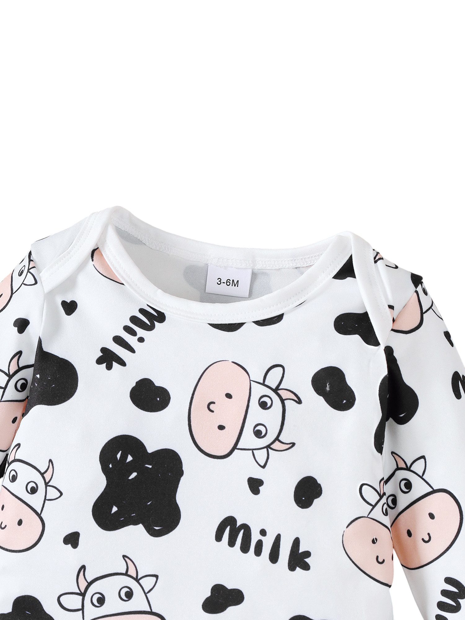 Gluckids Long-Sleeved Shirt & Pants Baby Comfortable Clothing, Long-Sleeved Bodysuit, Pants and Hat with Animal Print (Set, 3-Piece) Boys and Girls Basic Casual Set for Newborns in Spring/Autumn