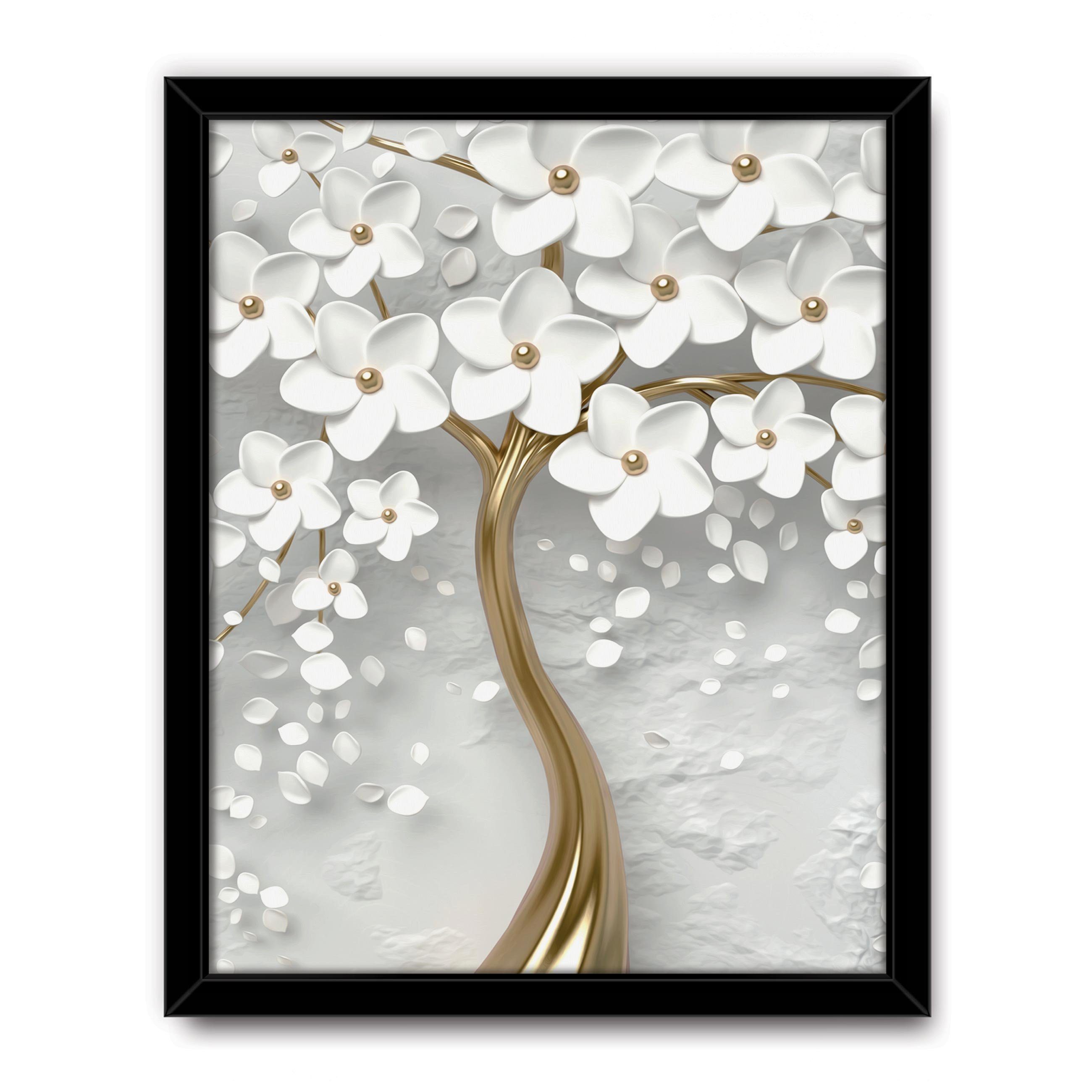Wallarena Poster mit Rahmen Bilder Blumen günstig online kaufen