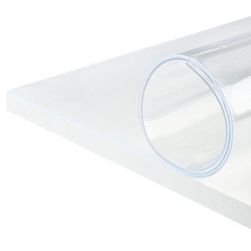 Asphald Tischdecke PVC Tischfolie Schutzfolie Tischdecke Tischschutz 2mm Glasklar Breite: 80 cm, 100% Lebensmittelecht