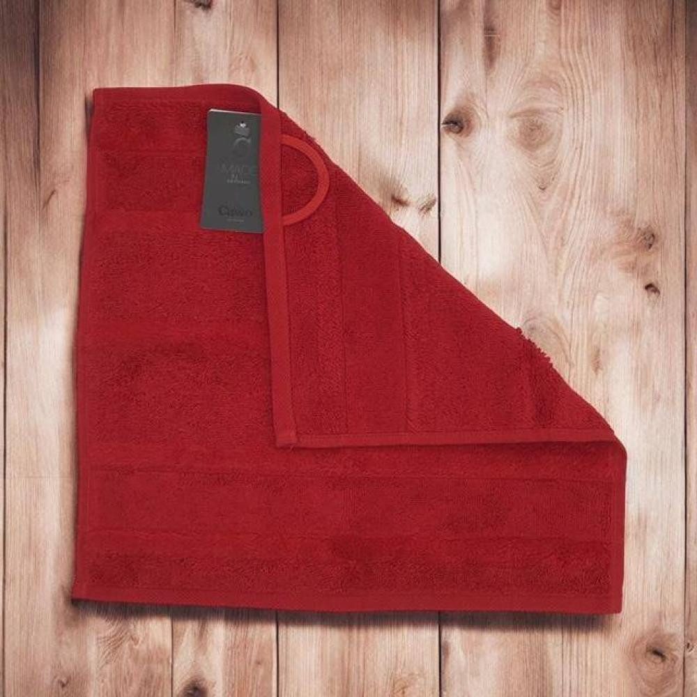 Cawö Seiftuch Noblesse2 Uni 1002 in Rot von Cawö, Velour