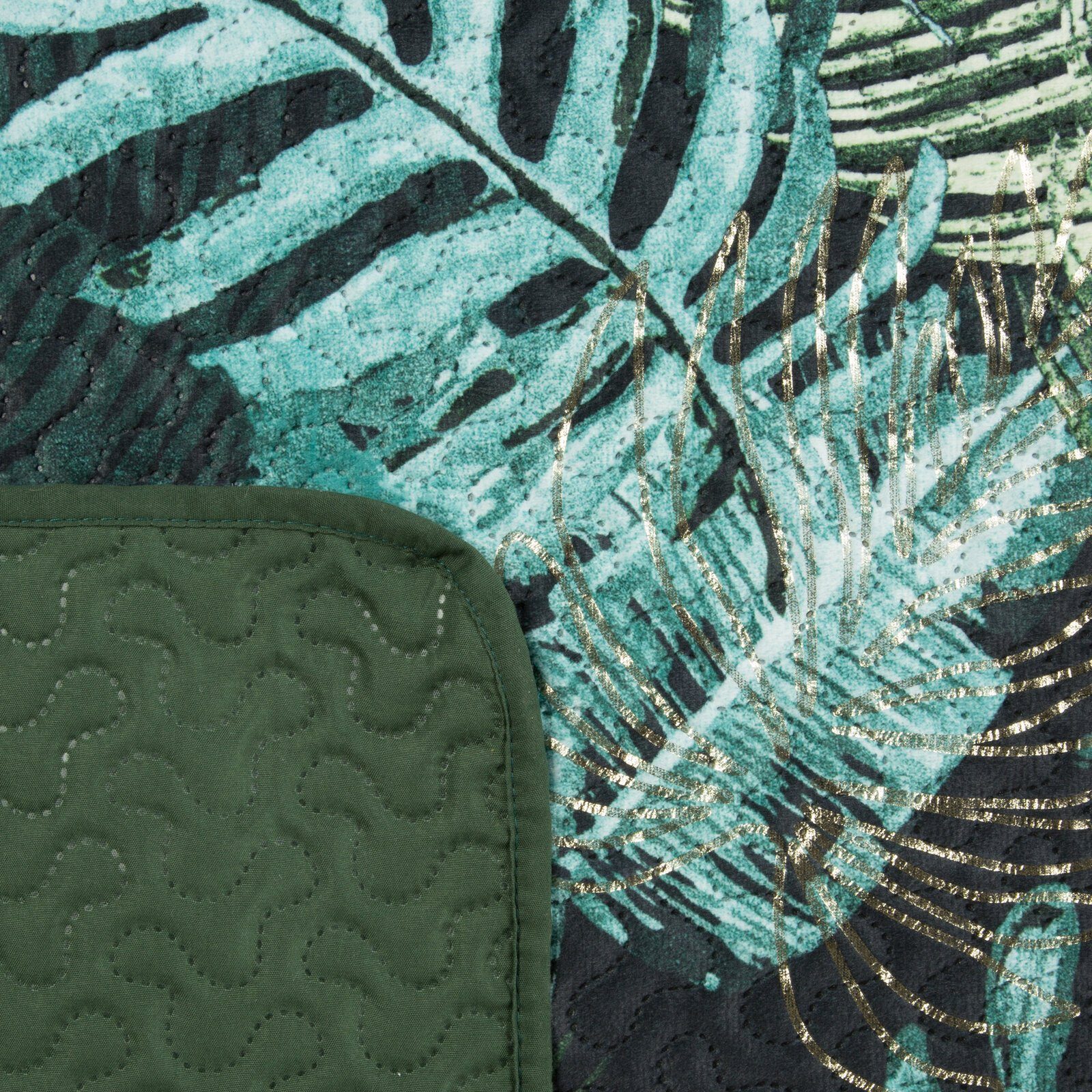 Design91 Tagesdecke Tropical, Palmen Muster Grüne günstig online kaufen