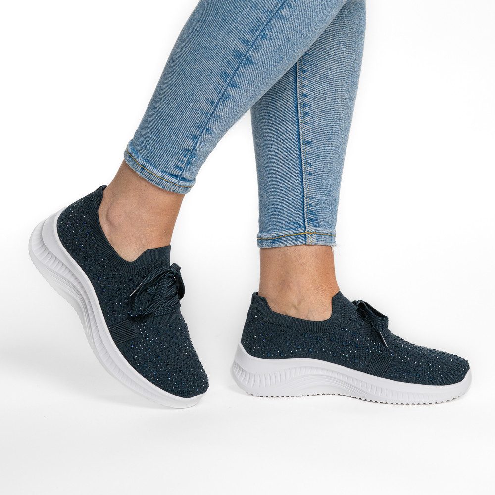 Ara SEATTLE Slip-On Sneaker Keilabsatz, Slipper, Freizeitschuh mit Strasssteinen, H-Weite