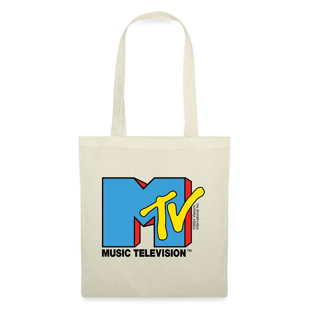 Spreadshirt Henkeltasche MTV Music Television Ikonisches Logo Stoffbeutel (1-tlg)