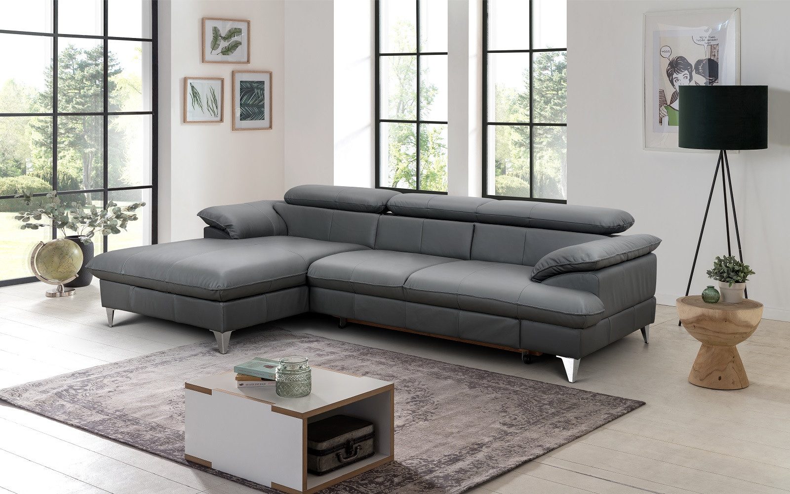 COTTA Ecksofa David Echtleder, Echtleder mit günstig online kaufen