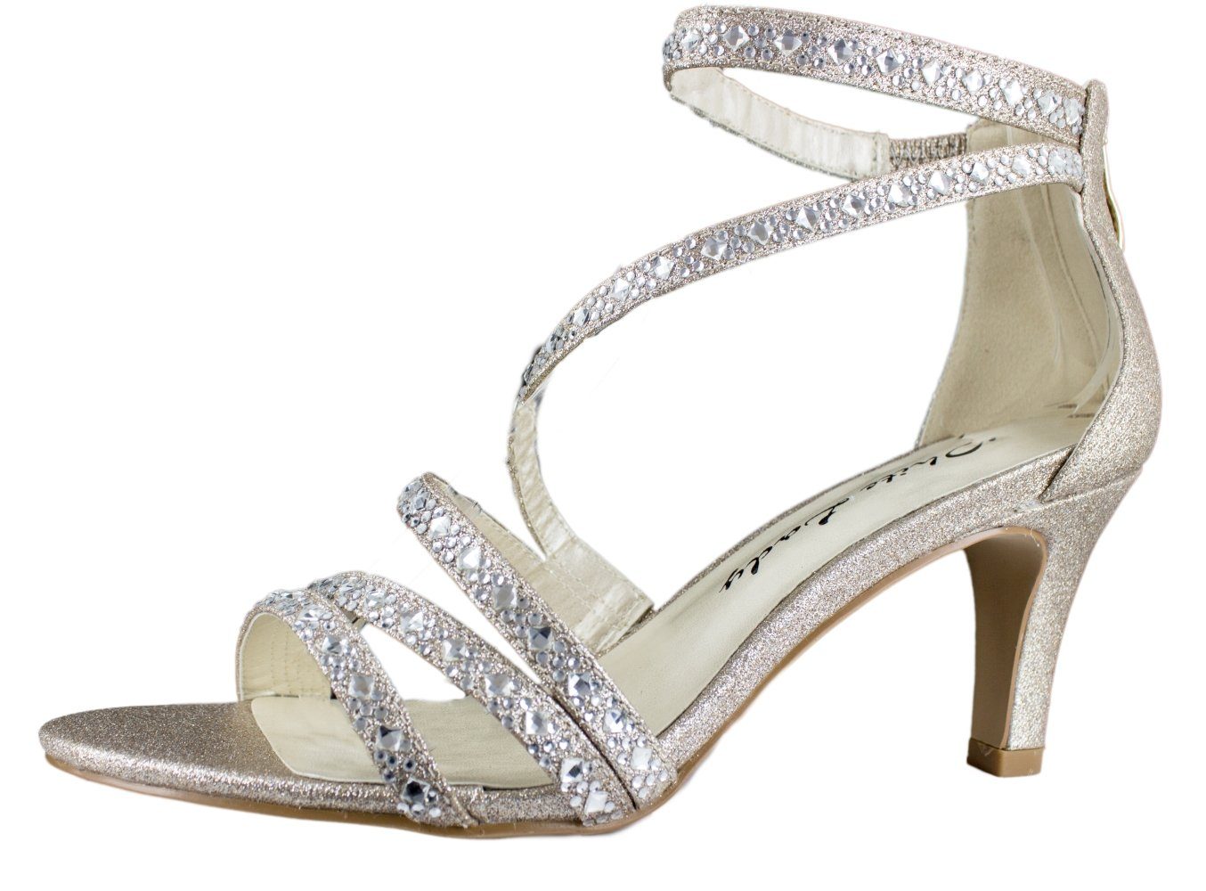 White Lady 865 Glitter Absatzsandalen Sandalette