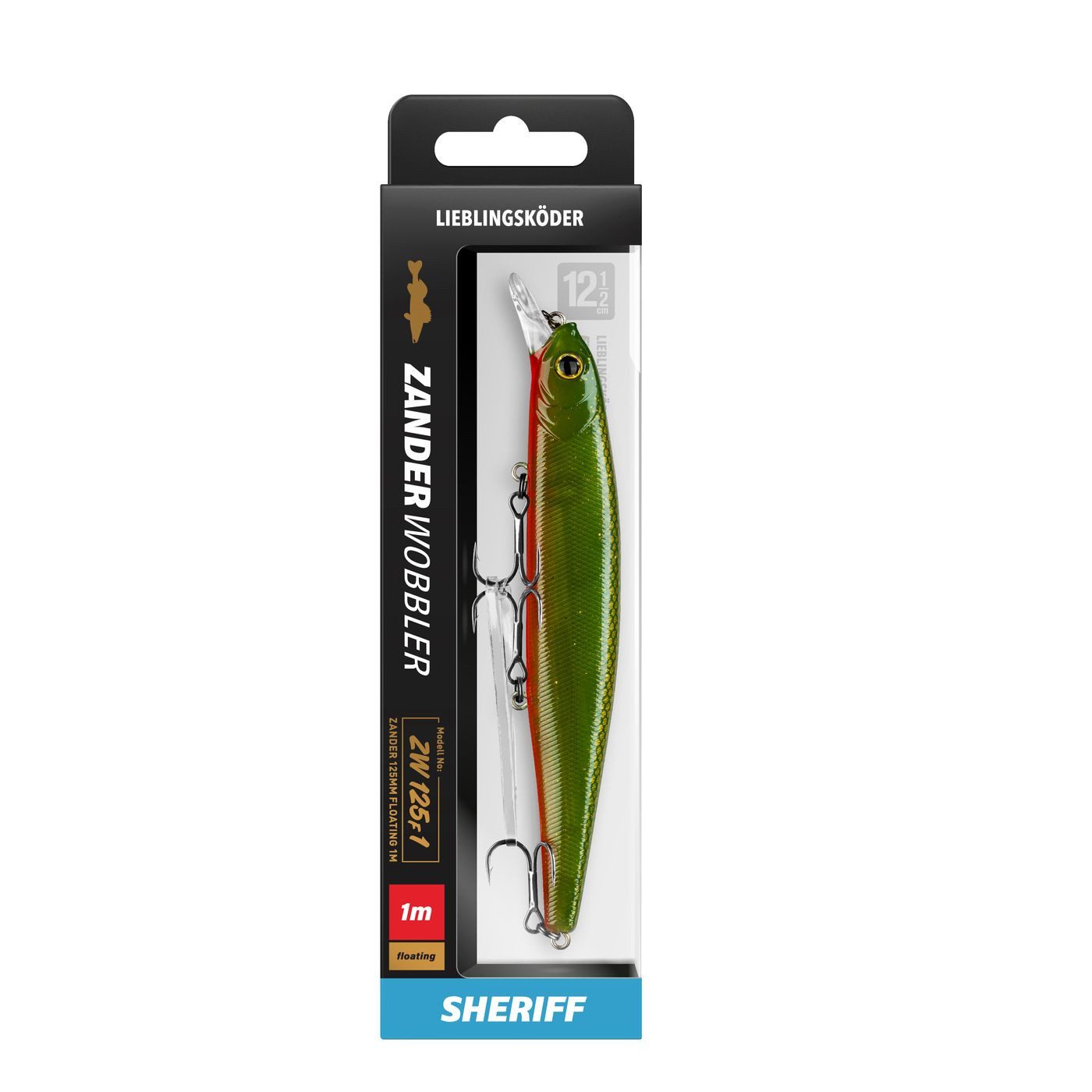 Lieblingsköder Kunstköder Lieblingsköder Zanderwobbler 125mm 20g - Wobbler zum Zanderangeln
