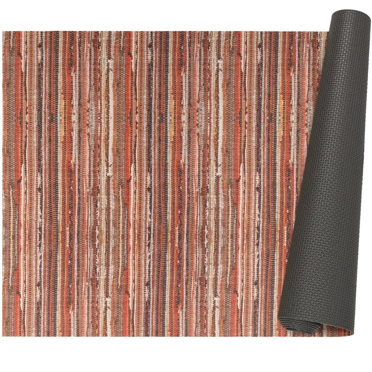 ANRO Küchenläufer Premium Flechtoptik RUNNA Läufer Küchenteppich Stoff-Teppich, Rechteckig, Höhe: 3 mm, Stoff schmutzabweisend 67x100cm Natural Braun robust