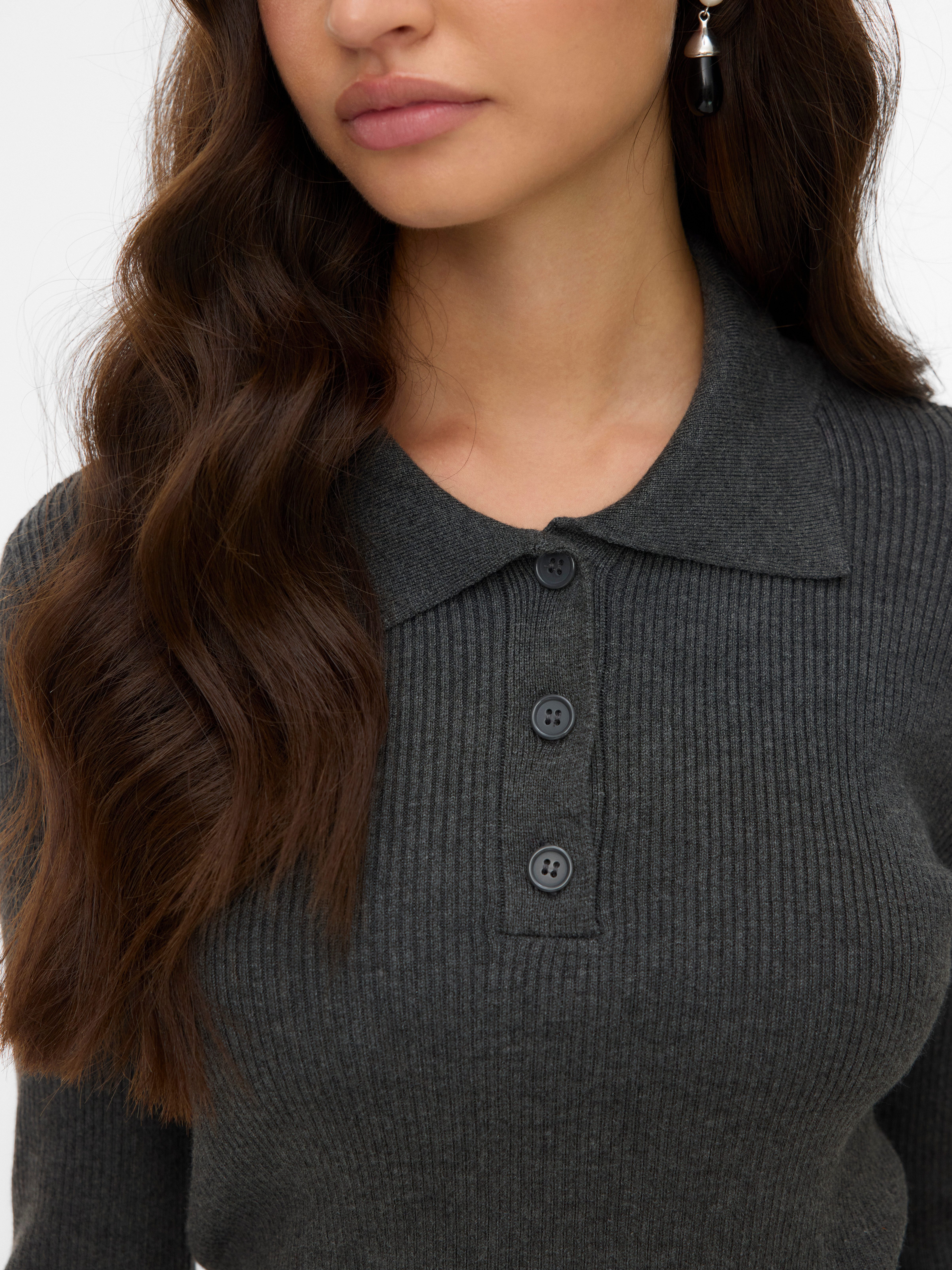Vero Moda Polokragenpullover VMSILJERIB LS POLONECK PULLOVER NOOS