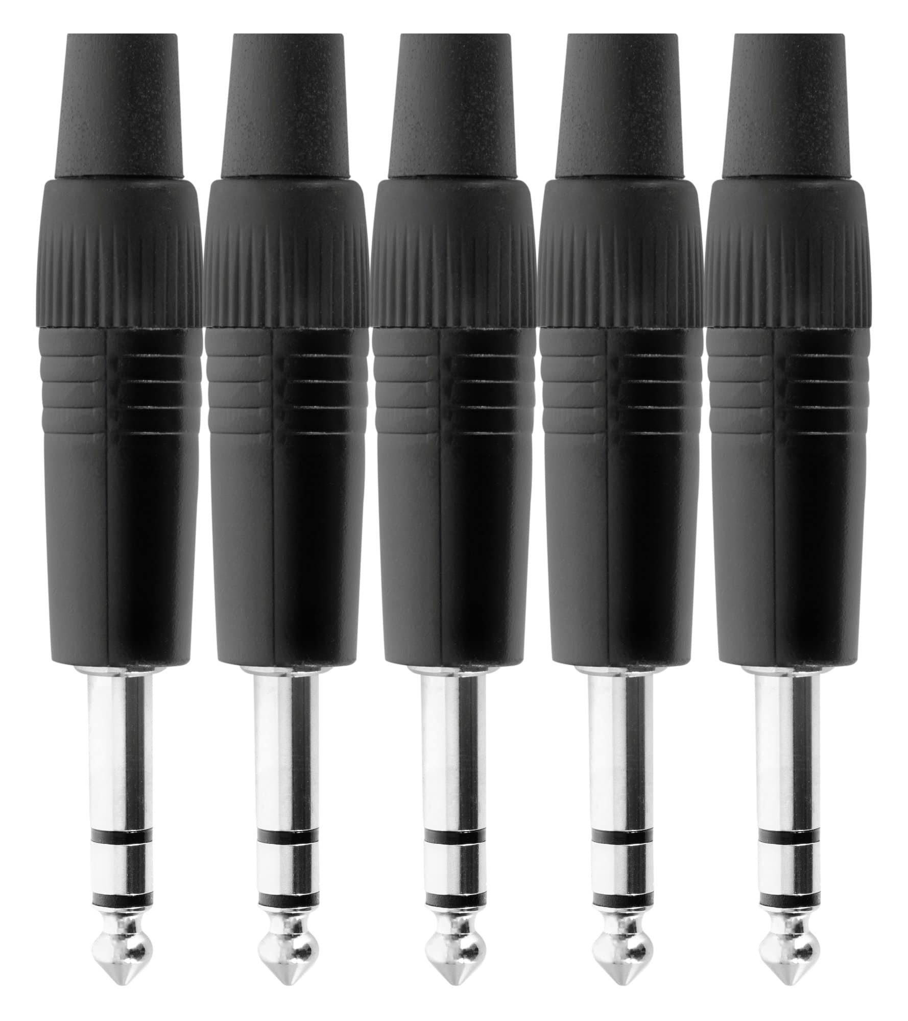Steckerset 6,3mm Klinke 5 Stück Audio-Adapter