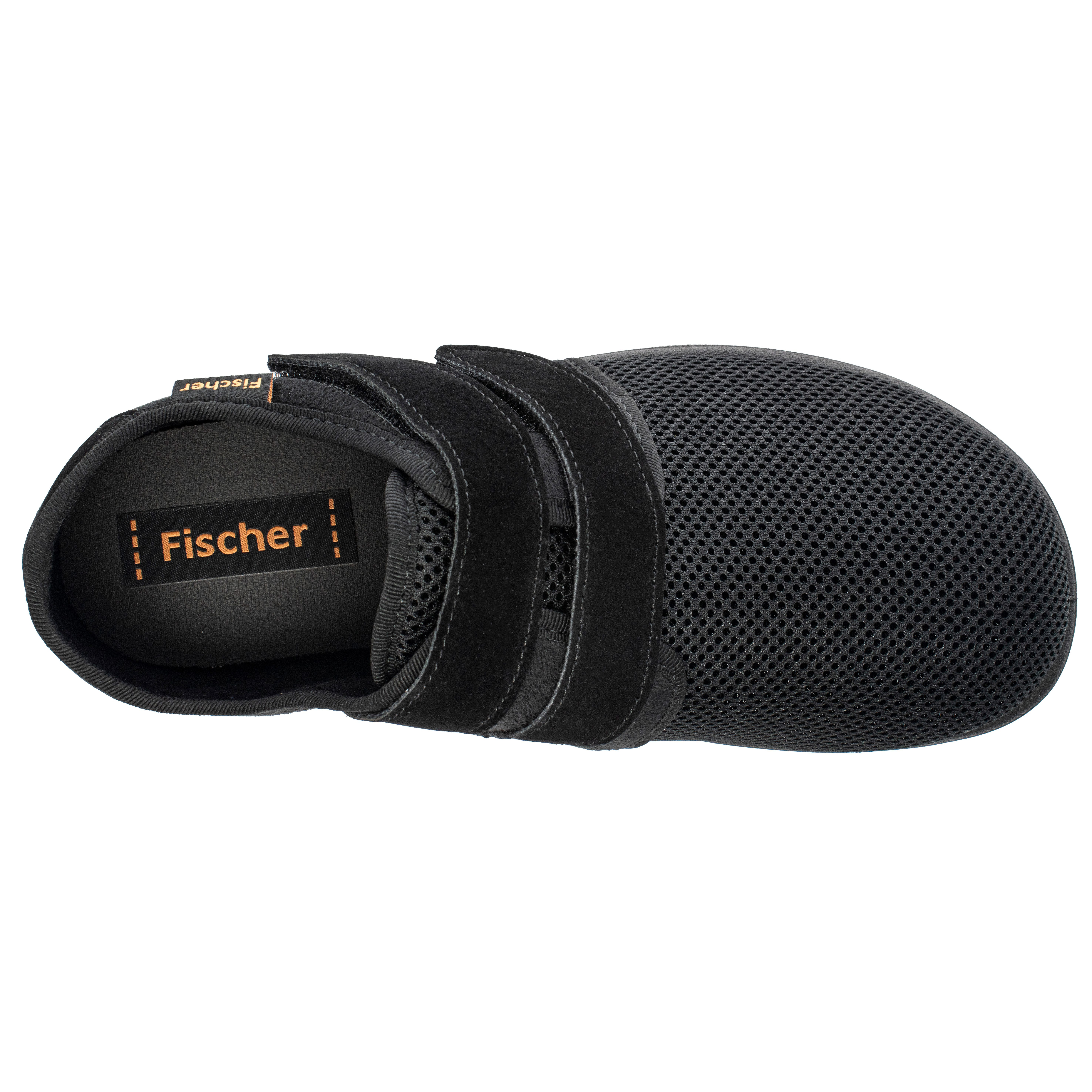 Fischer-Markenschuh Bad Wiessee Klettschuh aus Mesh/Velour, mit Frotteefutter, Einlegesohle herausnehmbar