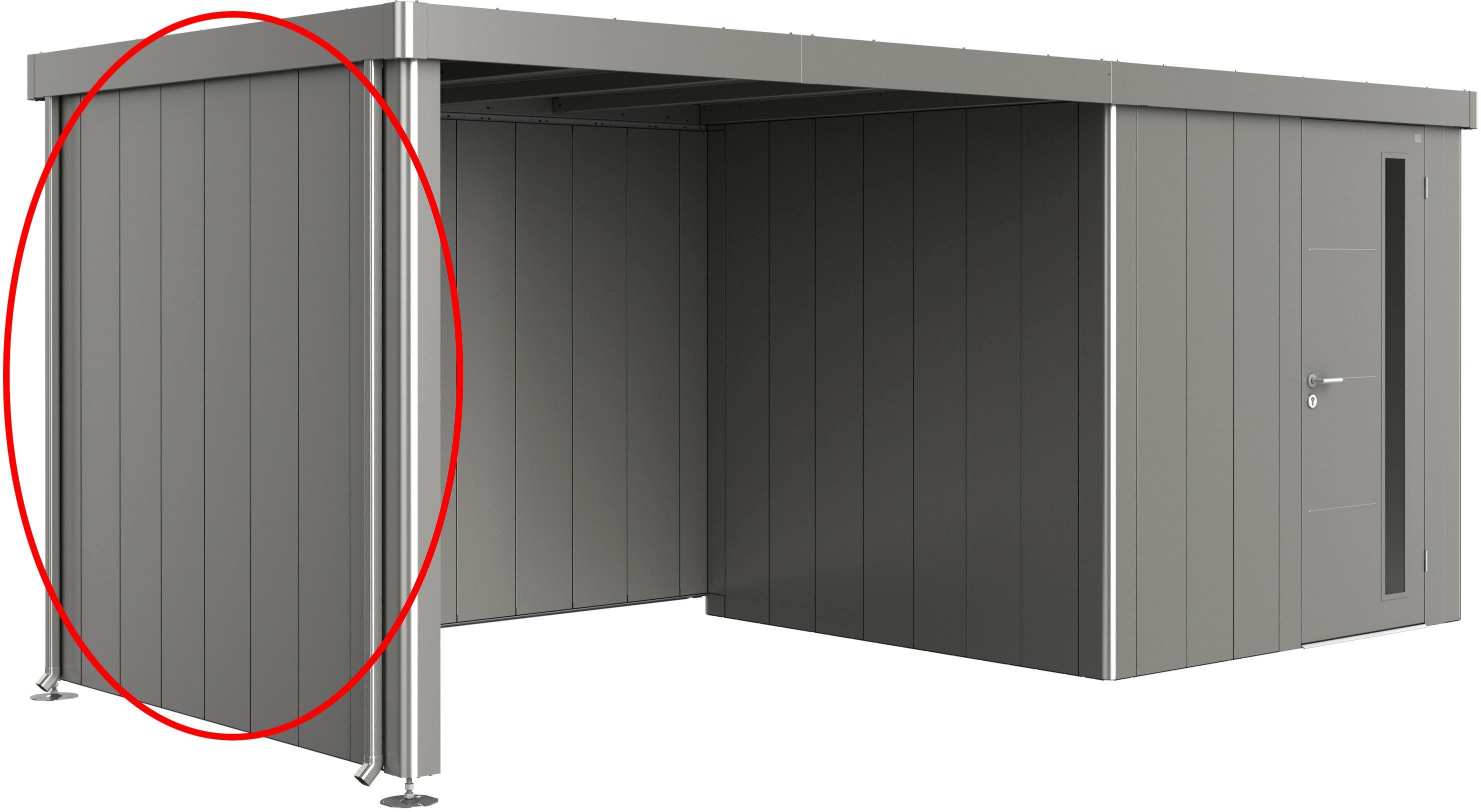 Biohort Gerätehaus-Seitenwand, BxH:203x200 cm, für Seitendach von Neo 2A-2D