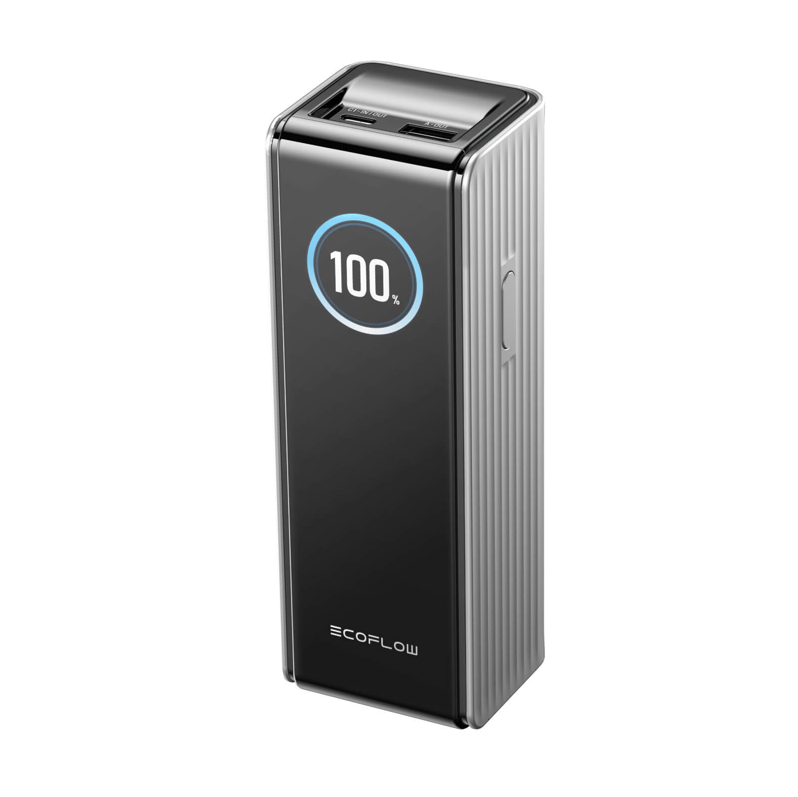 Ecoflow EcoFlow RAPID Powerbank, 25000mAh, integrierte & einziehbare Kabel Powerbank, Tragbares Ladegerät mit zwei 140 W USB-C-Anschlüssen